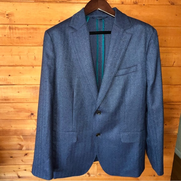 $460 NWOT Bonobos Athletic fit blazer Angelico 100% wool - Picture 2 of 12